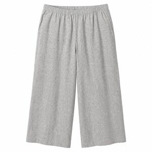 NWT$ Vtg HOT COTTON Woman Wide-Leg Pull-On Pant Sz 2X Gray Black Metallic Beach